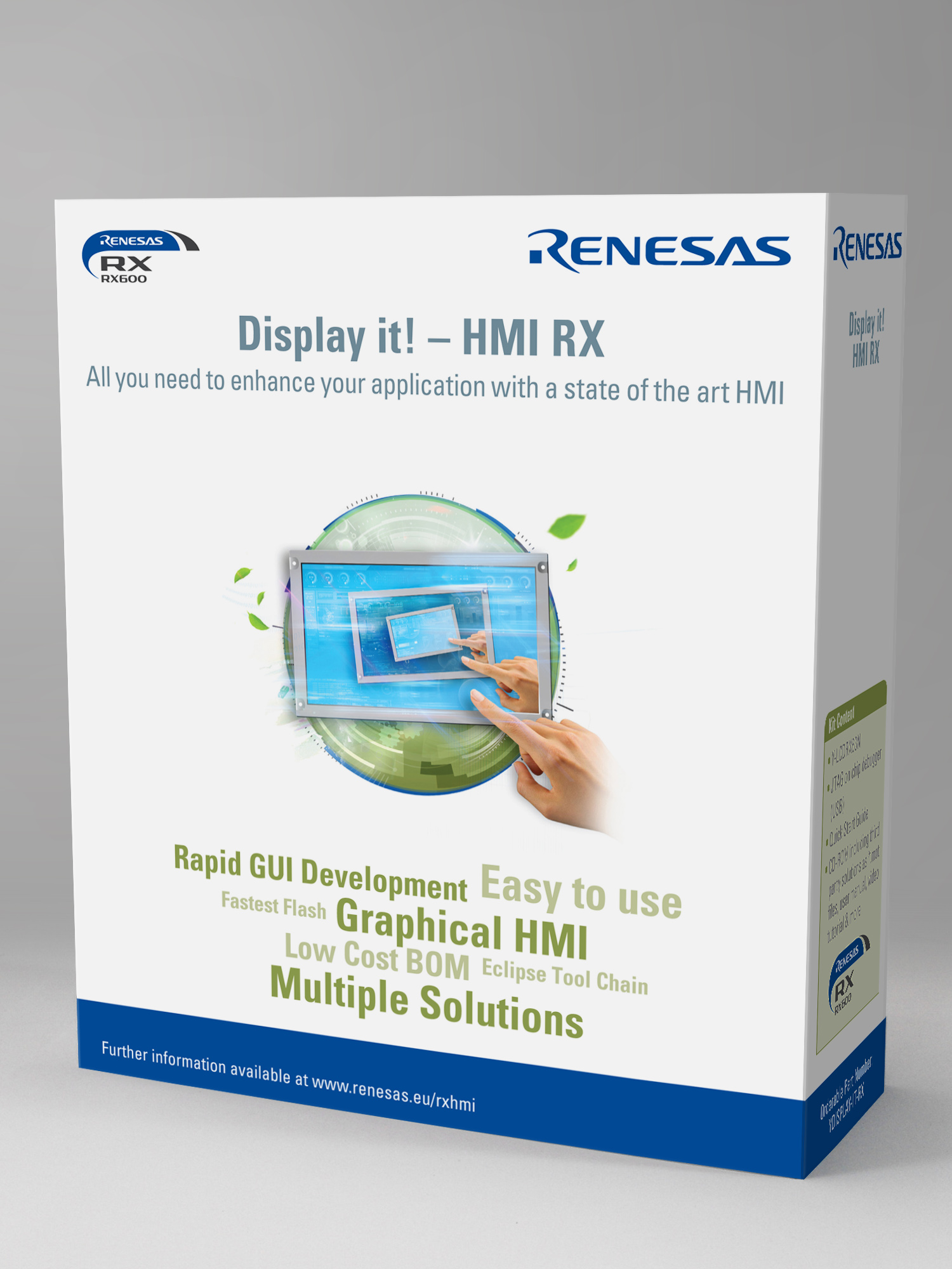 Icon Renesas Rx RX-baseret kit til hurtig human-interface applikationsudvikling ...