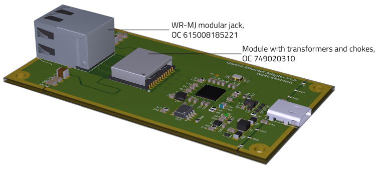 GbitE interface for støjfri kommunikation