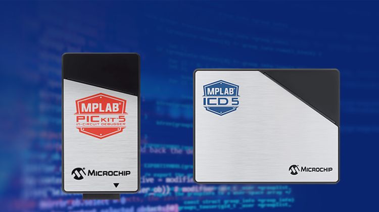 ICD5 og PICkit 5 fra Microchip