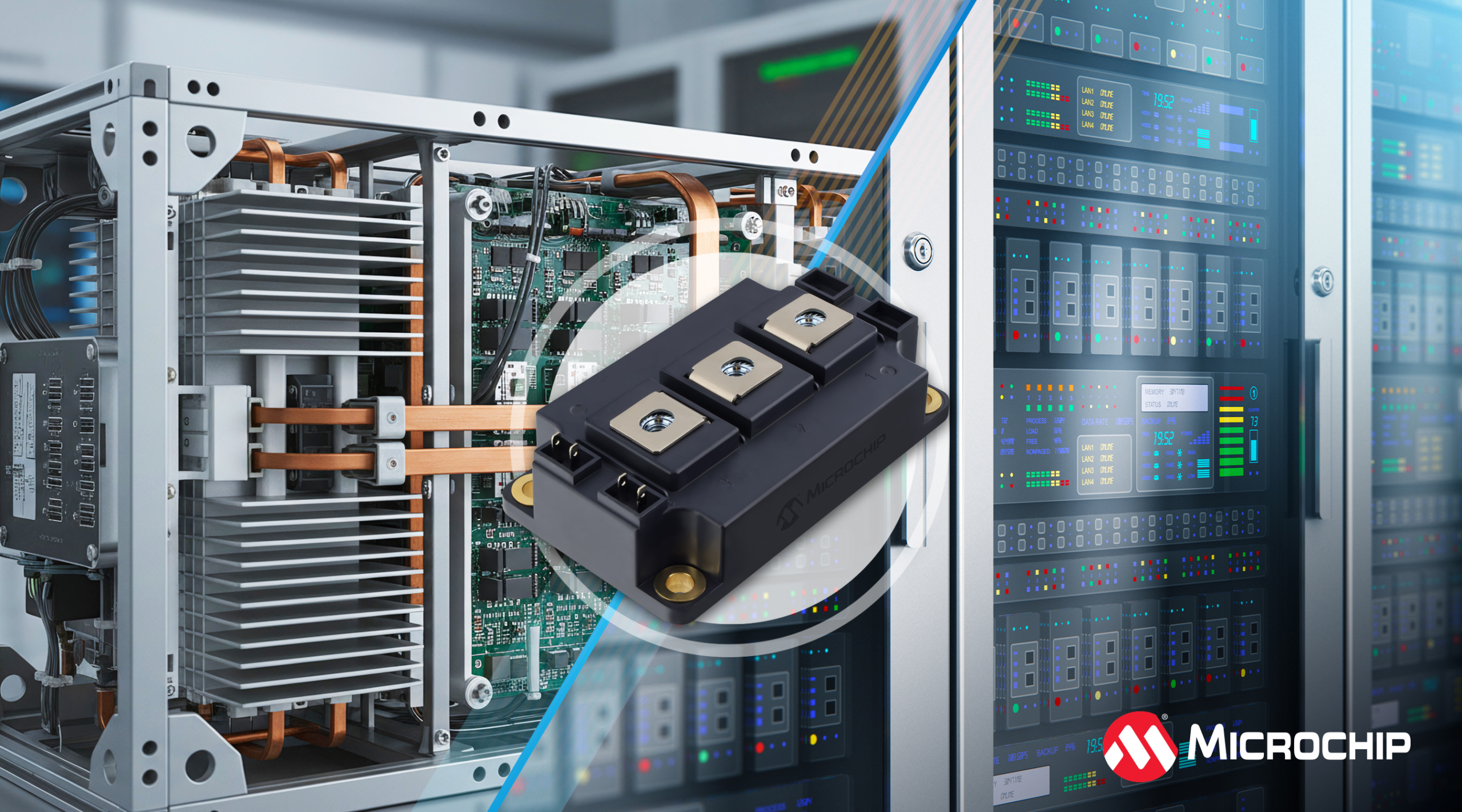 Microchip lancerer 3,3kV HV‑D3 mSiC® Power Modules til brug i solid-state transformere til AI-datacentre