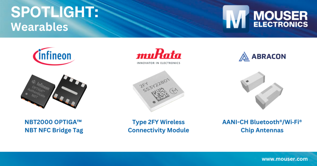 Mouser Expands Wearable Electronics Portfolio with Compact, Low-Power ...
