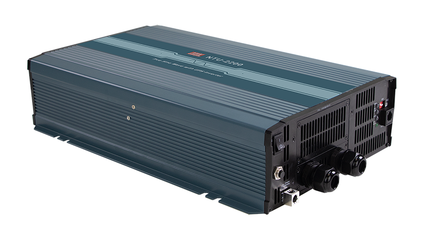 NTU-2200, 2200W DC/AC inverter med indbygget UPS funktion, fra MEAN WELL. Forhandler er Power Technic. Ring 70 208 210 for mere information.