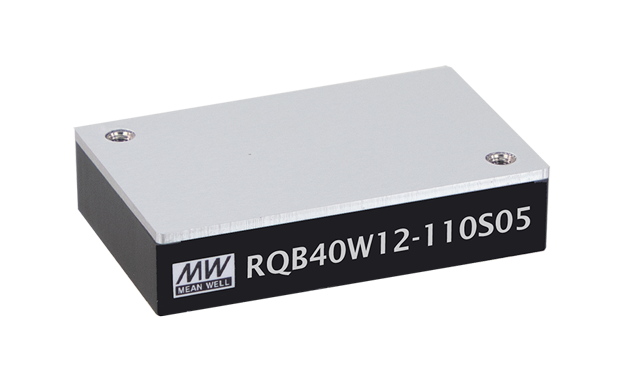 RQB40W12, 40W Quarter-brick DC/DC-konverter, fra MeAN WELL. Kontakt Power Technic på 70 208 210 for mere information.