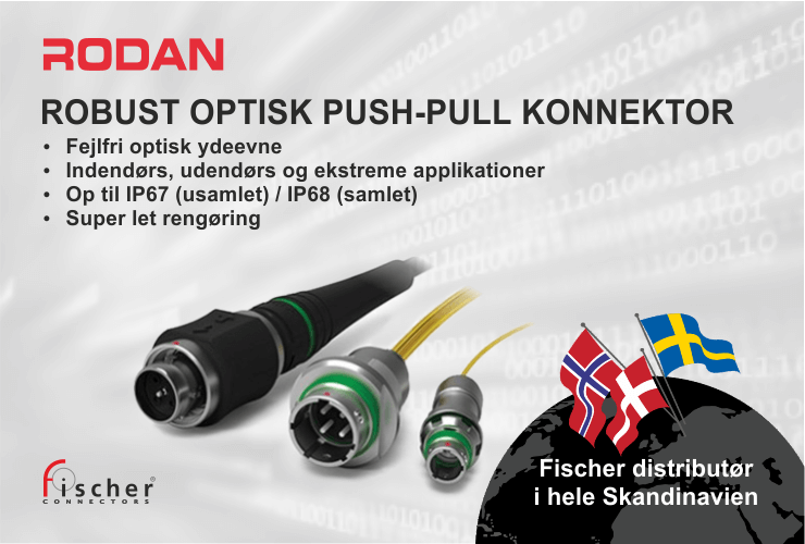 Fischer FiberOptic Push-pull konnektorer